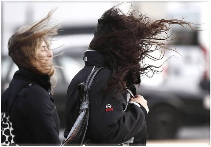 Alerta por fuertes vientos en el estado para este lunes