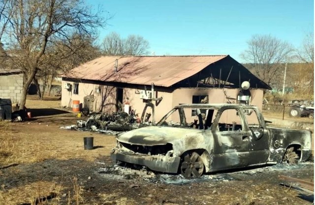 Narcoenfrentamiento en Chihuahua deja 14 casas incendiadas