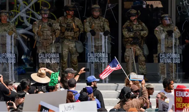 Trump envía 4.700 militares por protestas en Los Ángeles