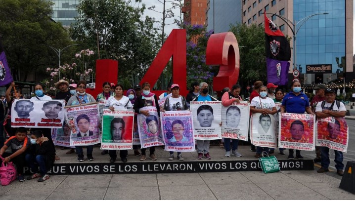 Marcha nacional a 11 años de la desaparición de los 43 normalistas de Ayotzinapa