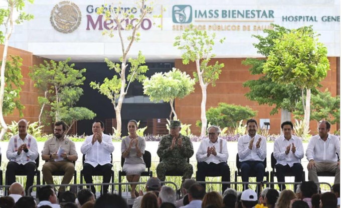 Sheinbaum inaugura en Mérida el hospital más grande de Centroamérica; anuncia que Yucatán se incorpora al IMSS-Bienestar
