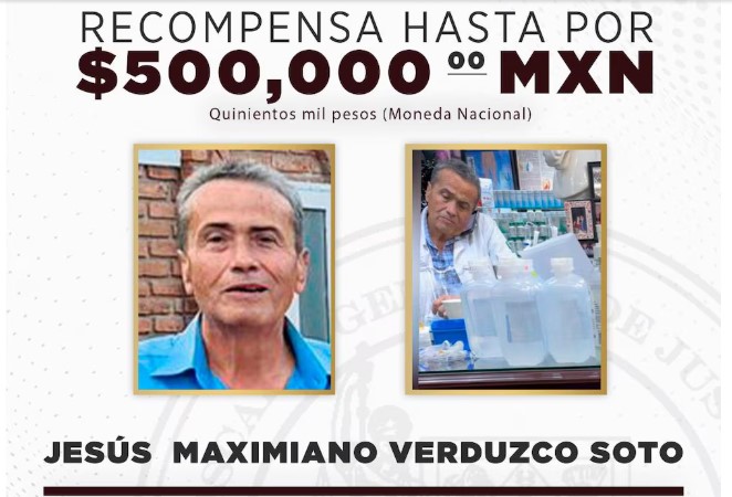 Fiscalía de Sonora ofrece 500 mil pesos por captura de Maximiano Verduzco, médico de sueros vitaminados